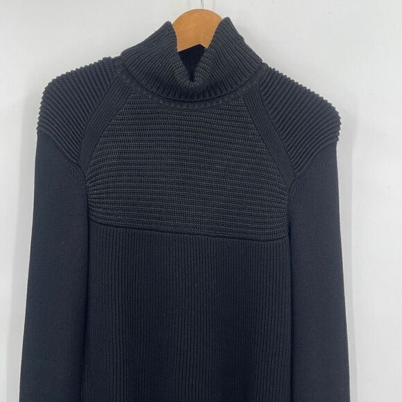 Isabel Marant Black Stretch Merino Wool Turtle Neck Pullover Sweater Size 42 - Picture 2 of 7